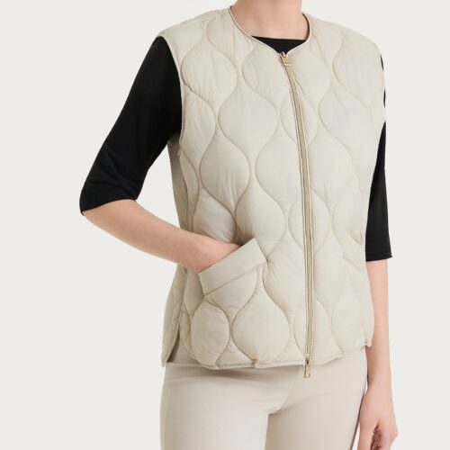 Eco PIUMINO SMANICATO beige