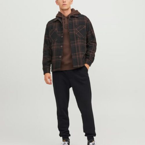 PANTALONI IN FELPA POLSINO JACK & JONES nero