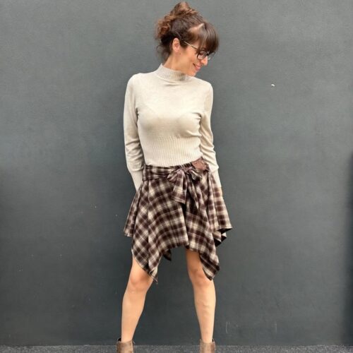 MAGLIONCINO MEZZO COLLO CROP soft touch MILK